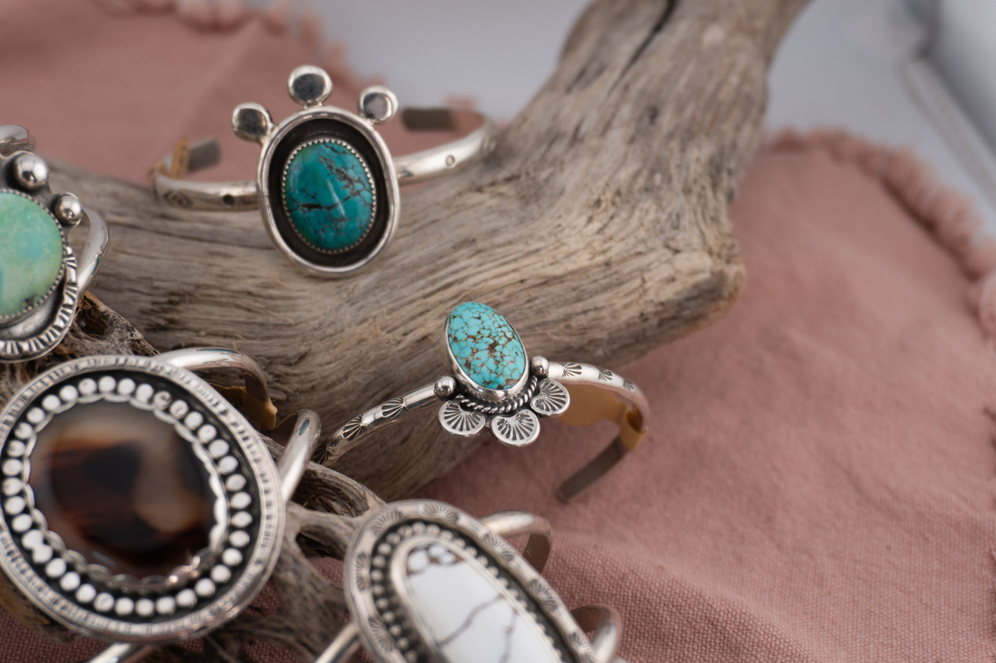 Turquoise Shadow Box Cuff | Size Med / Large