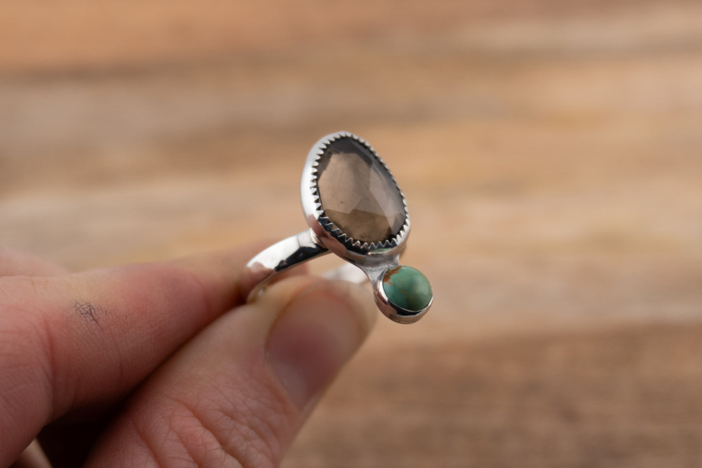 Smokey Quartz Duo | size 7.25