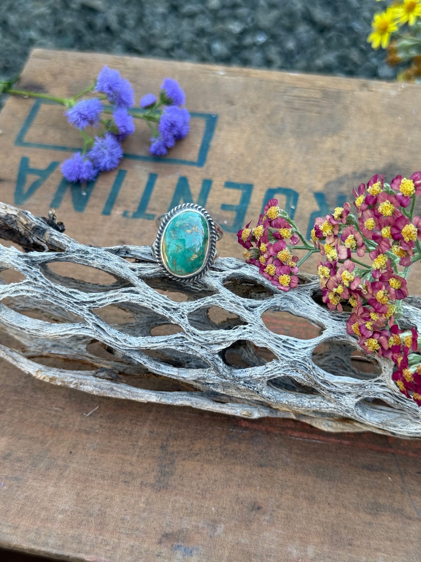 Green Nevada Turquoise | Size 6.75