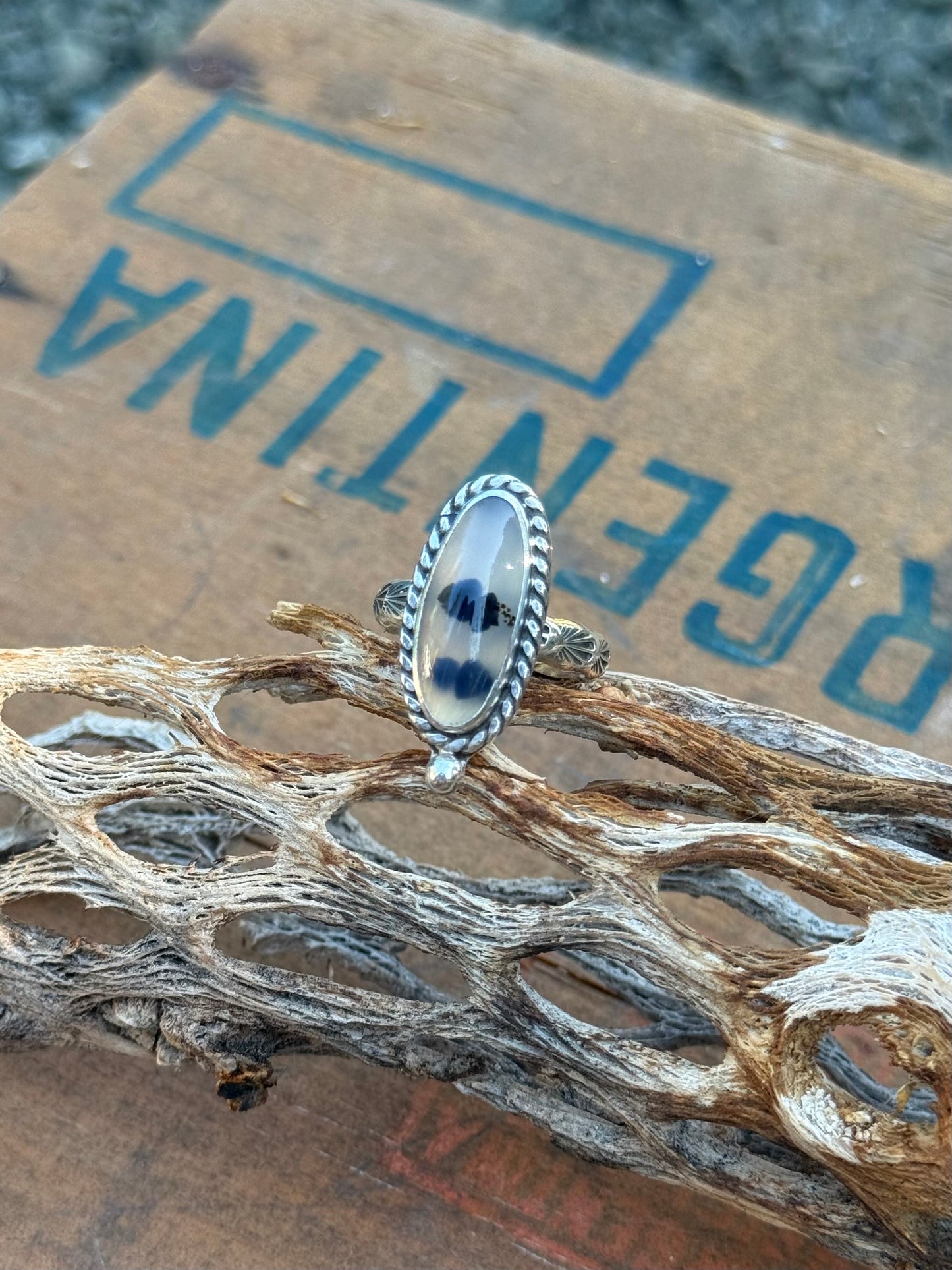 Montana Agate Ring | Size 8