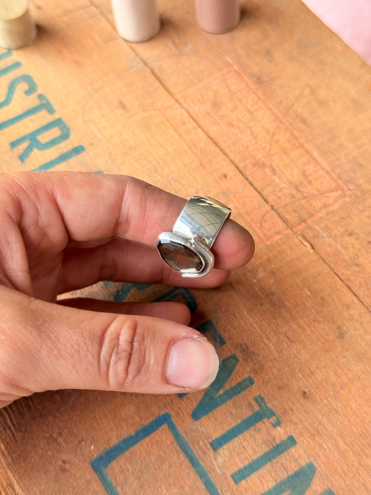 Smokey Quarts Ring | Size 7 - 7.5