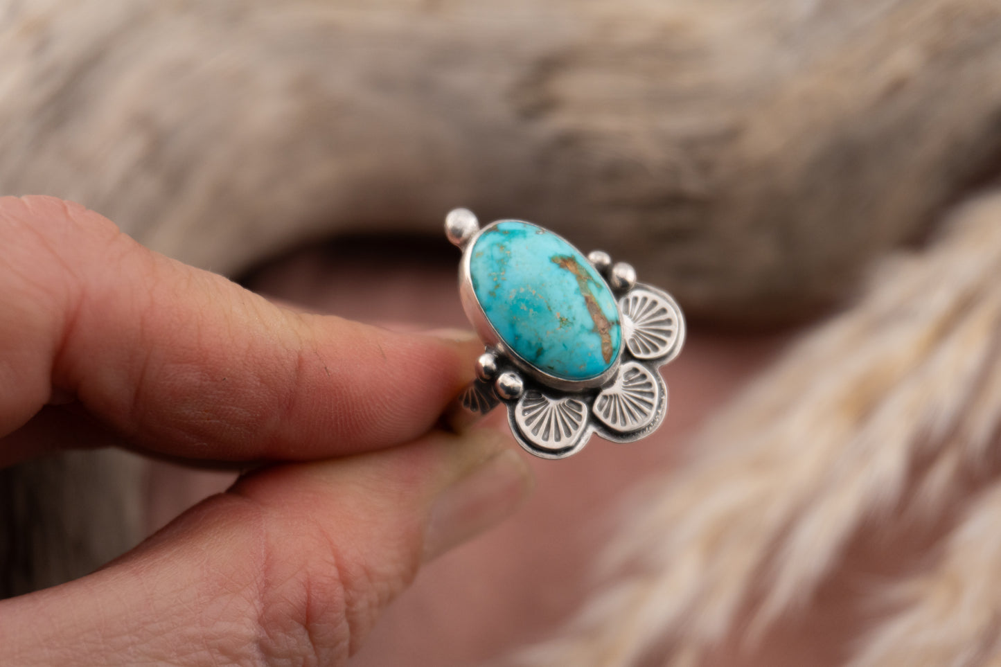 Turquoise Bloom | Size 8.25