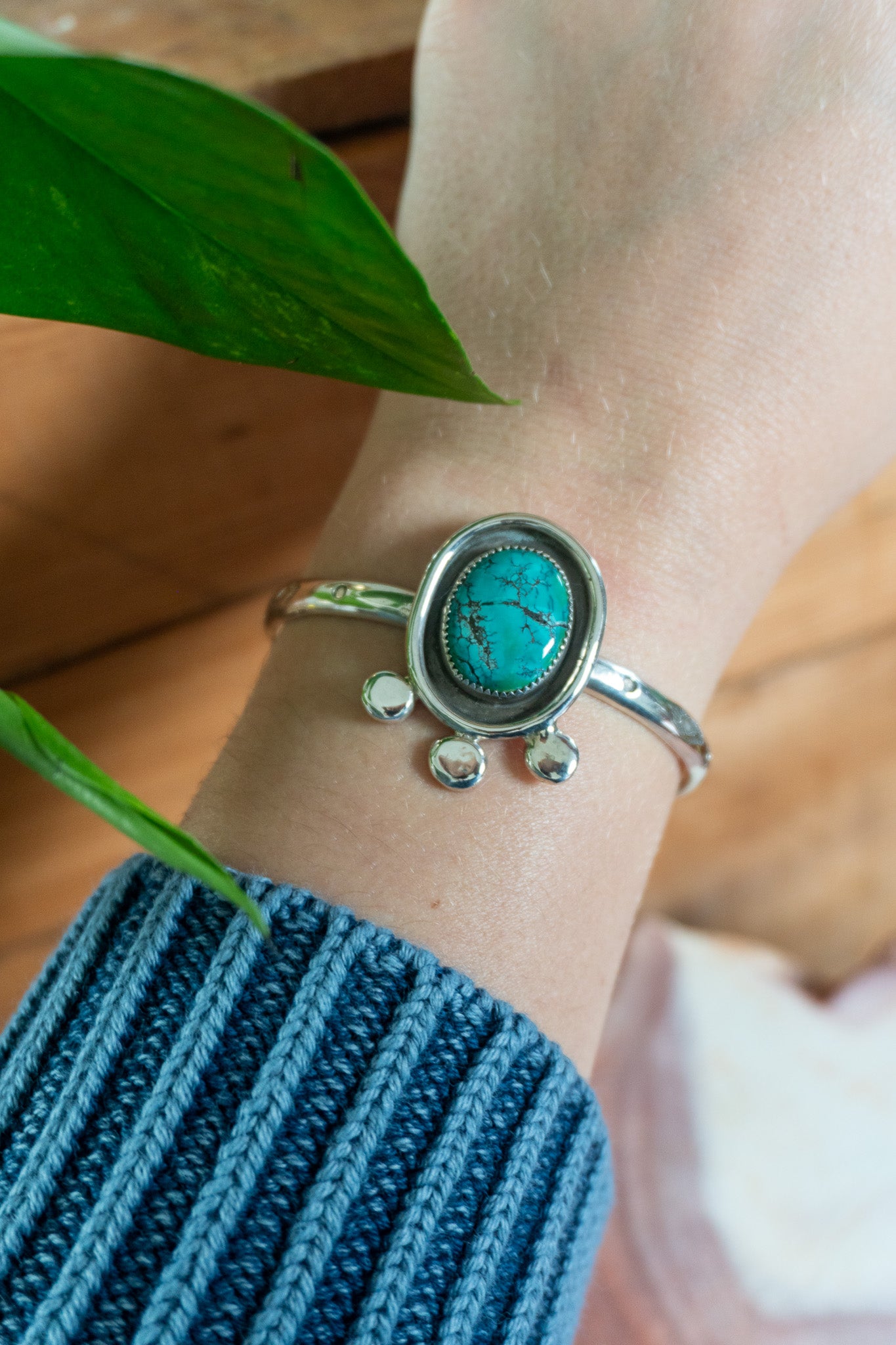 Turquoise Shadow Box Cuff | Size Med / Large