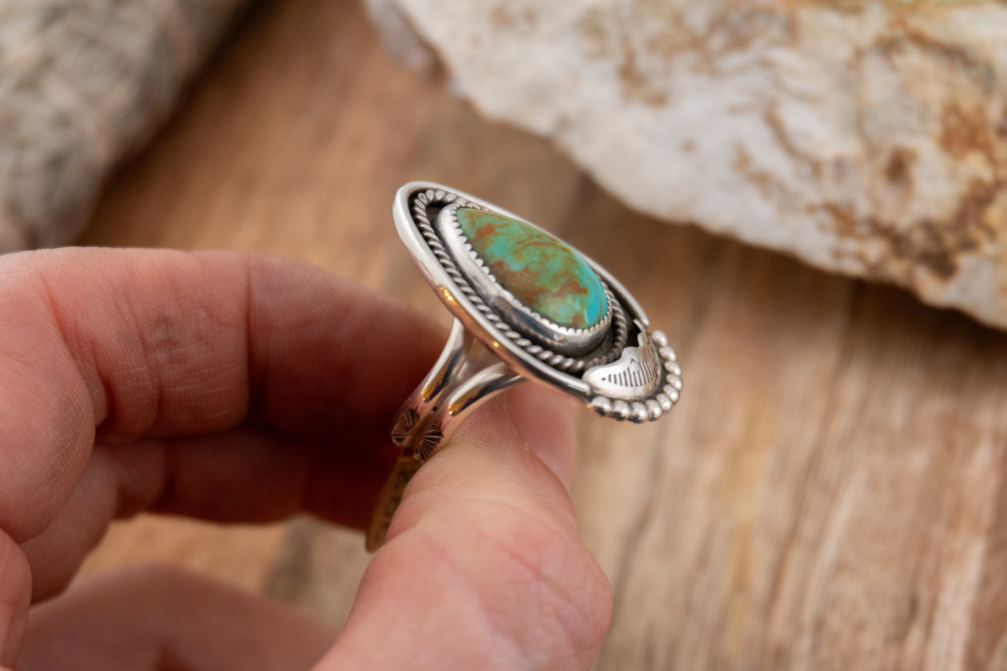 Kingman Turquoise Ring | Size 7