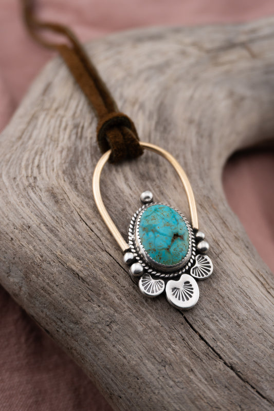 Tonnopah Turquoise Bloom Necklace