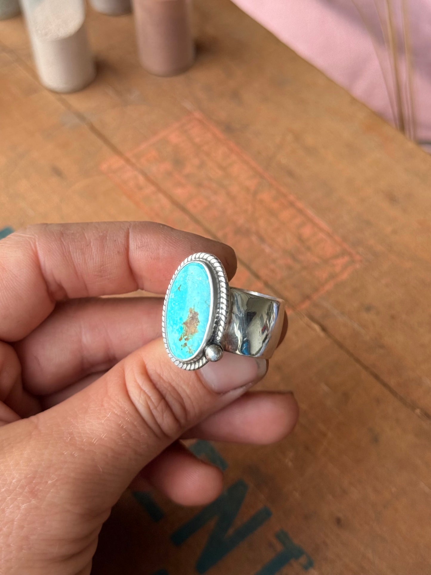 Nevada Turquoise Ring | Size 8.5 - 9