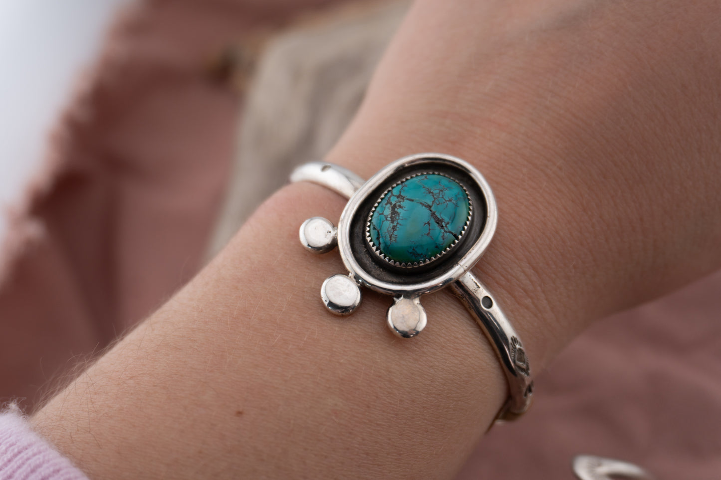 Turquoise Shadow Box Cuff | Size Med / Large