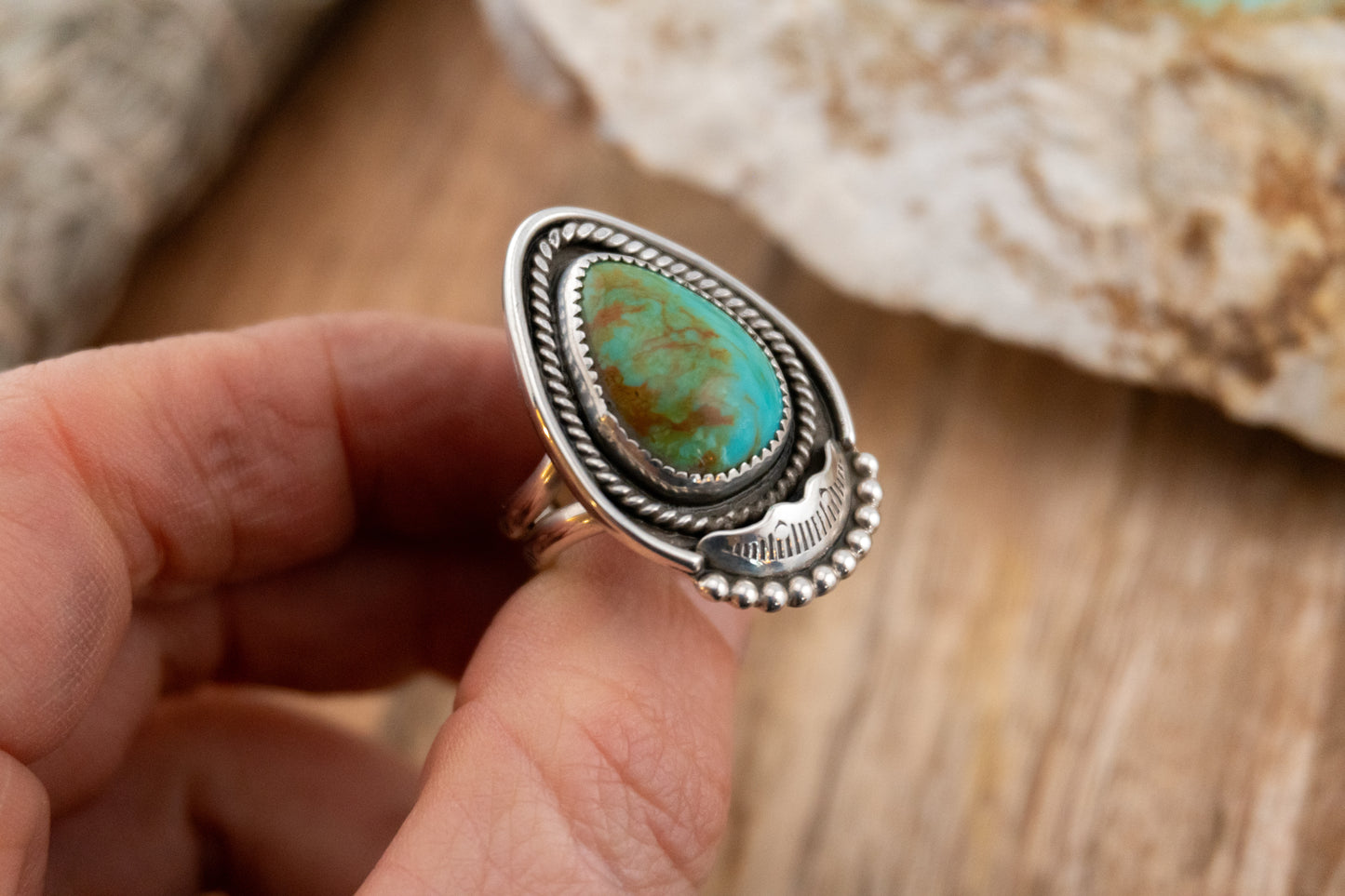 Kingman Turquoise Ring | Size 7