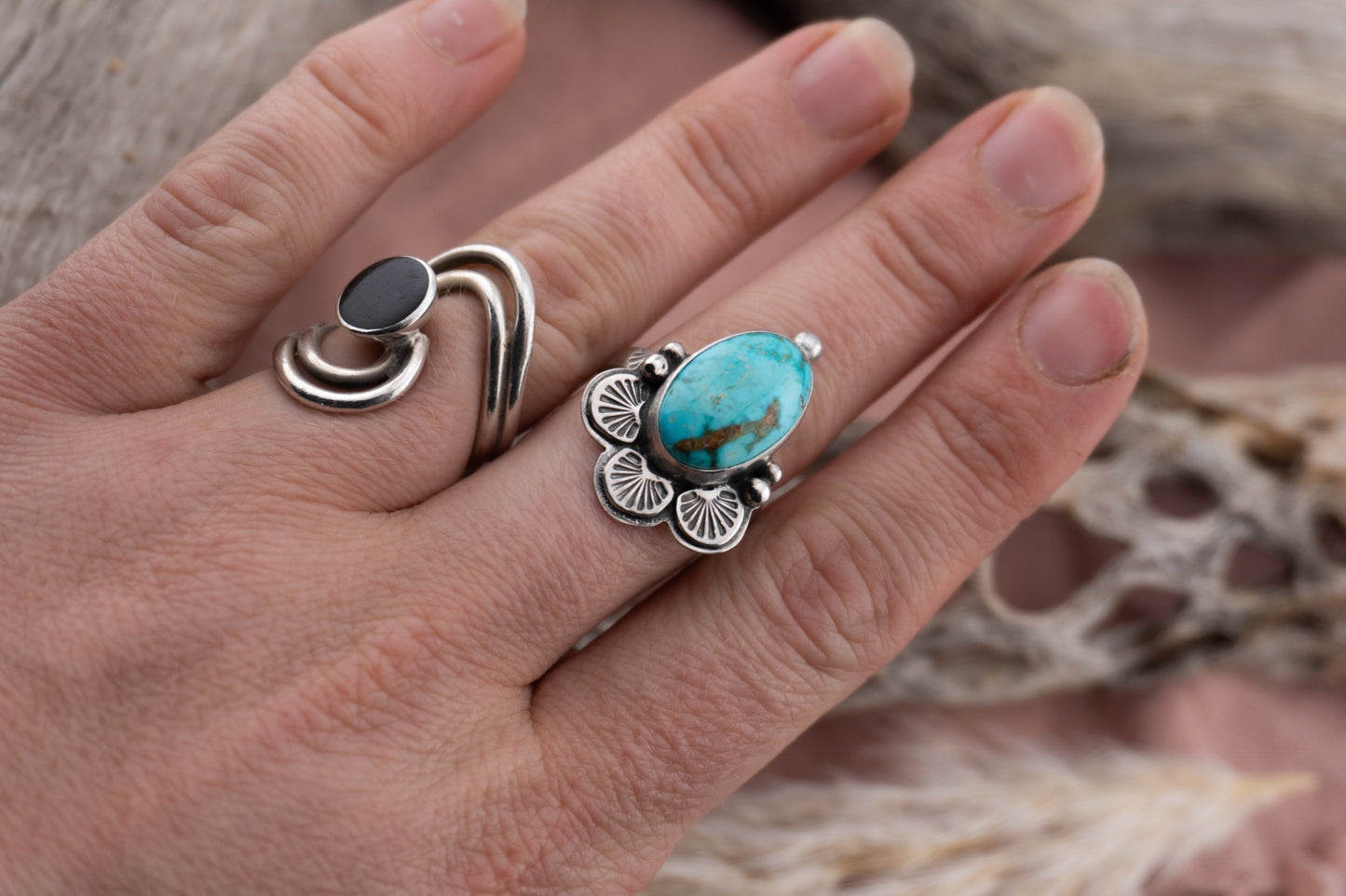 Turquoise Bloom | Size 8.25