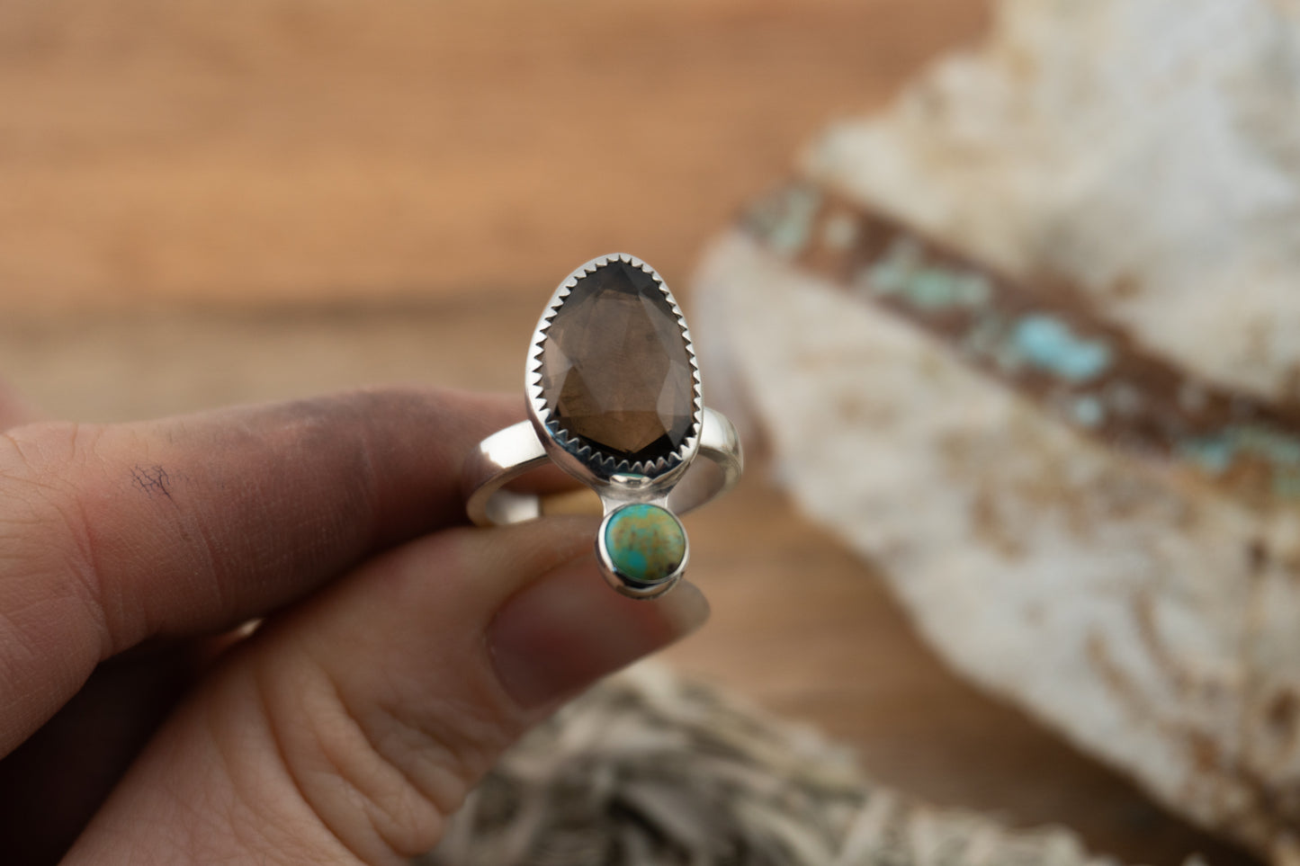 Smokey duo Ring | 6.5