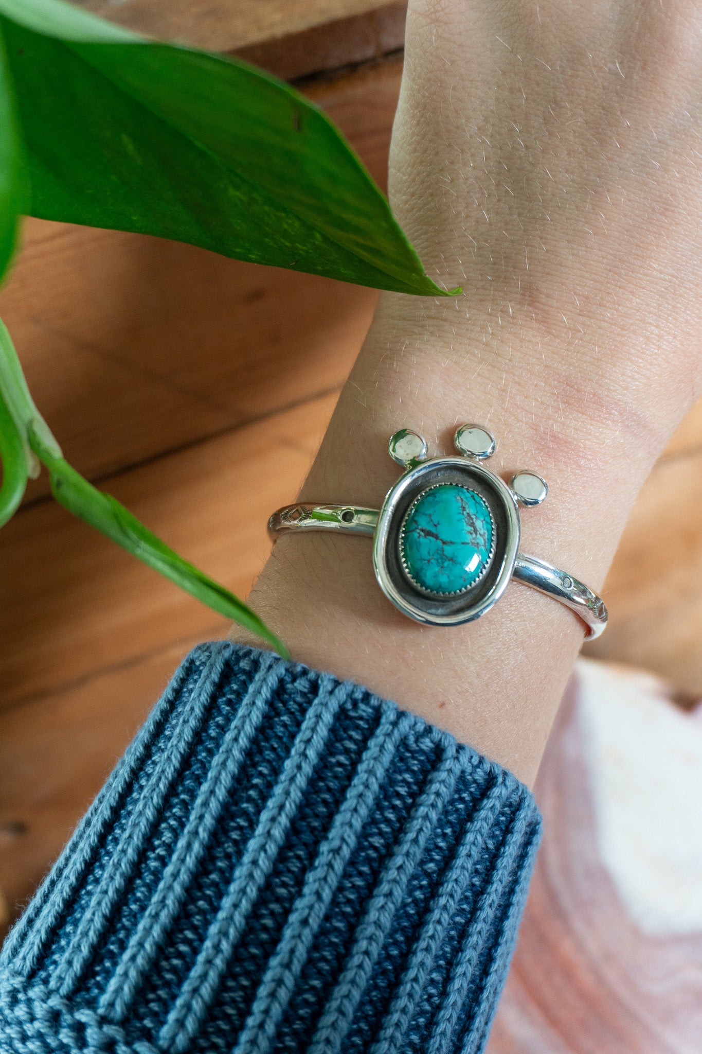 Turquoise Shadow Box Cuff | Size Med / Large