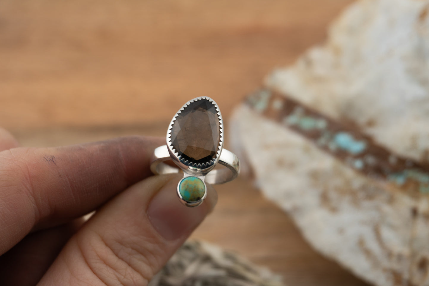 Smokey duo Ring | 6.5