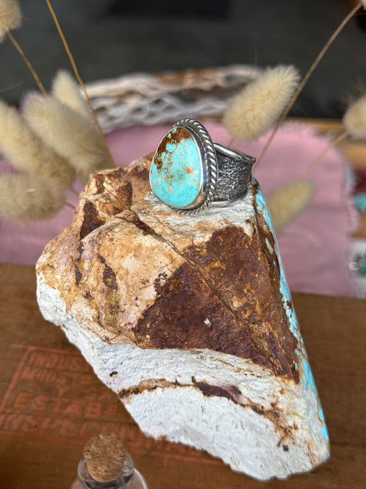 Chunky Turquoise Ring | Size  10