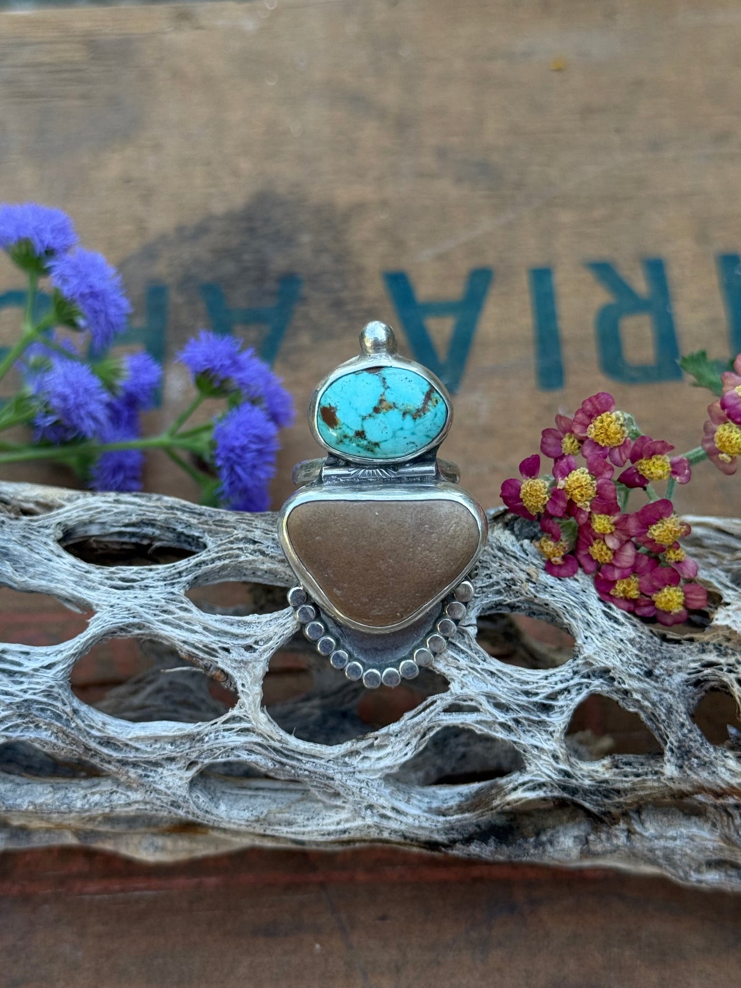 River rock Ring | Size 6.25