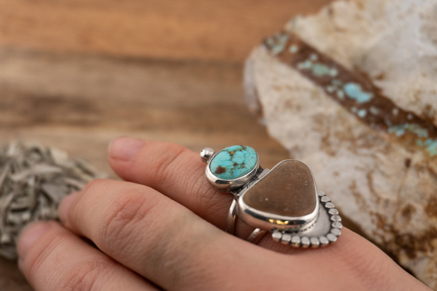 River rock Ring | Size 6.25