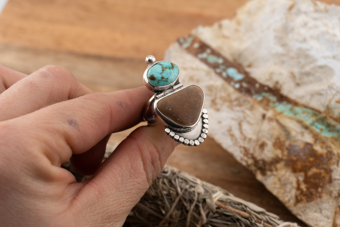 River rock Ring | Size 6.25