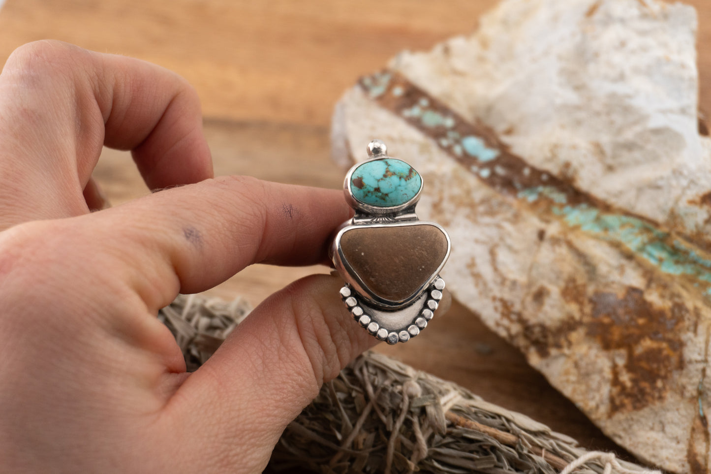 River rock Ring | Size 6.25