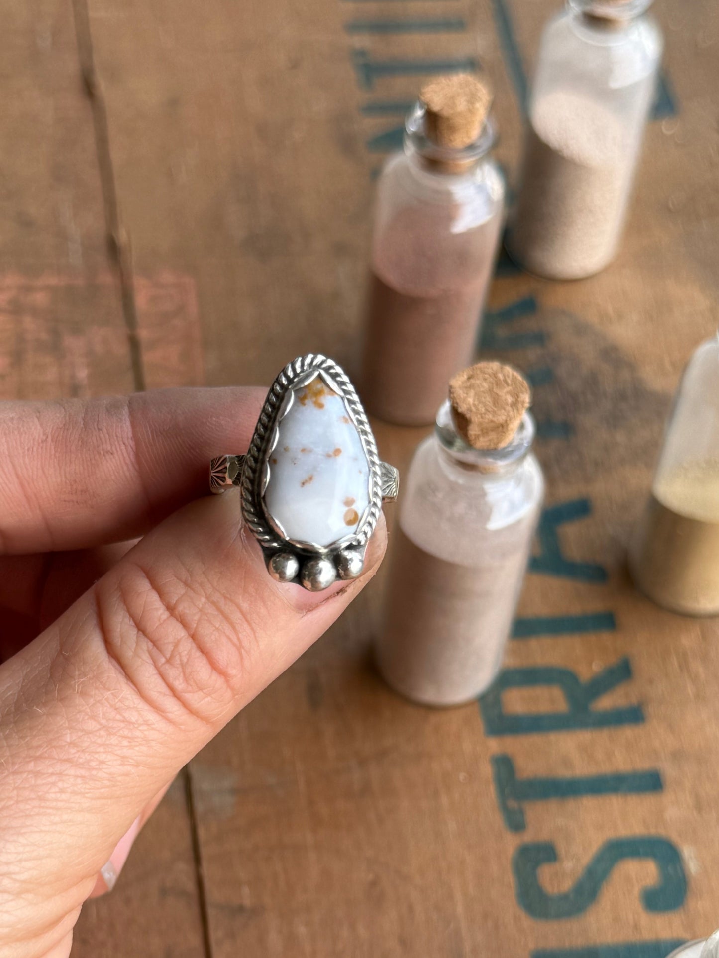 Oregon Polka Dot Agate Ring | Size 7.5