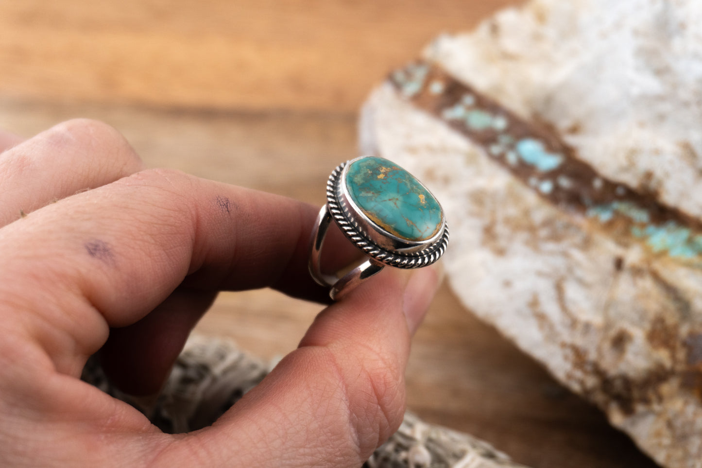 Green Nevada Turquoise | Size 6.75