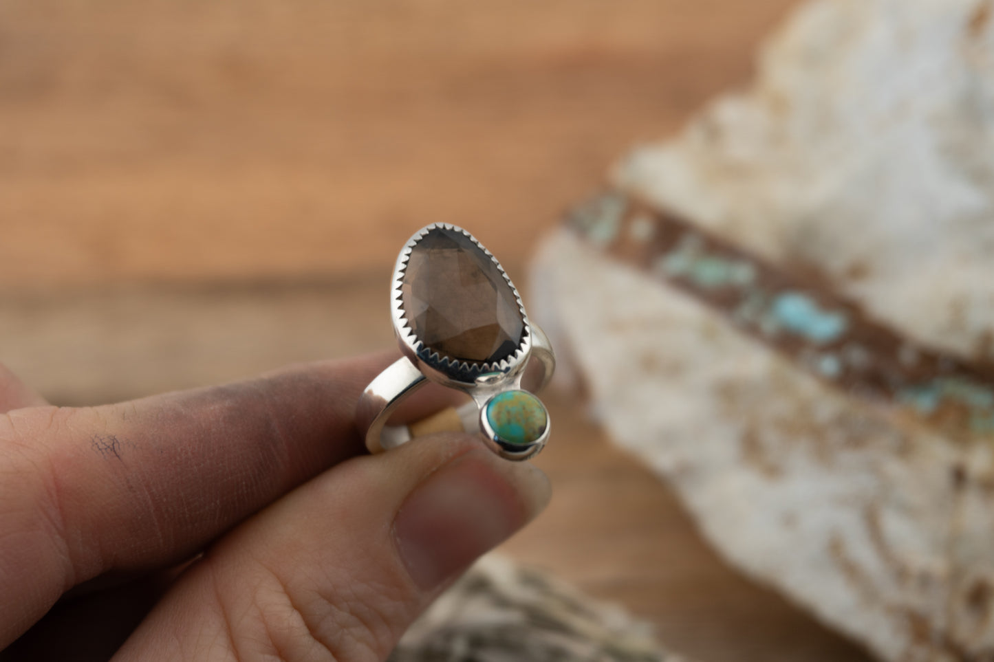 Smokey duo Ring | 6.5