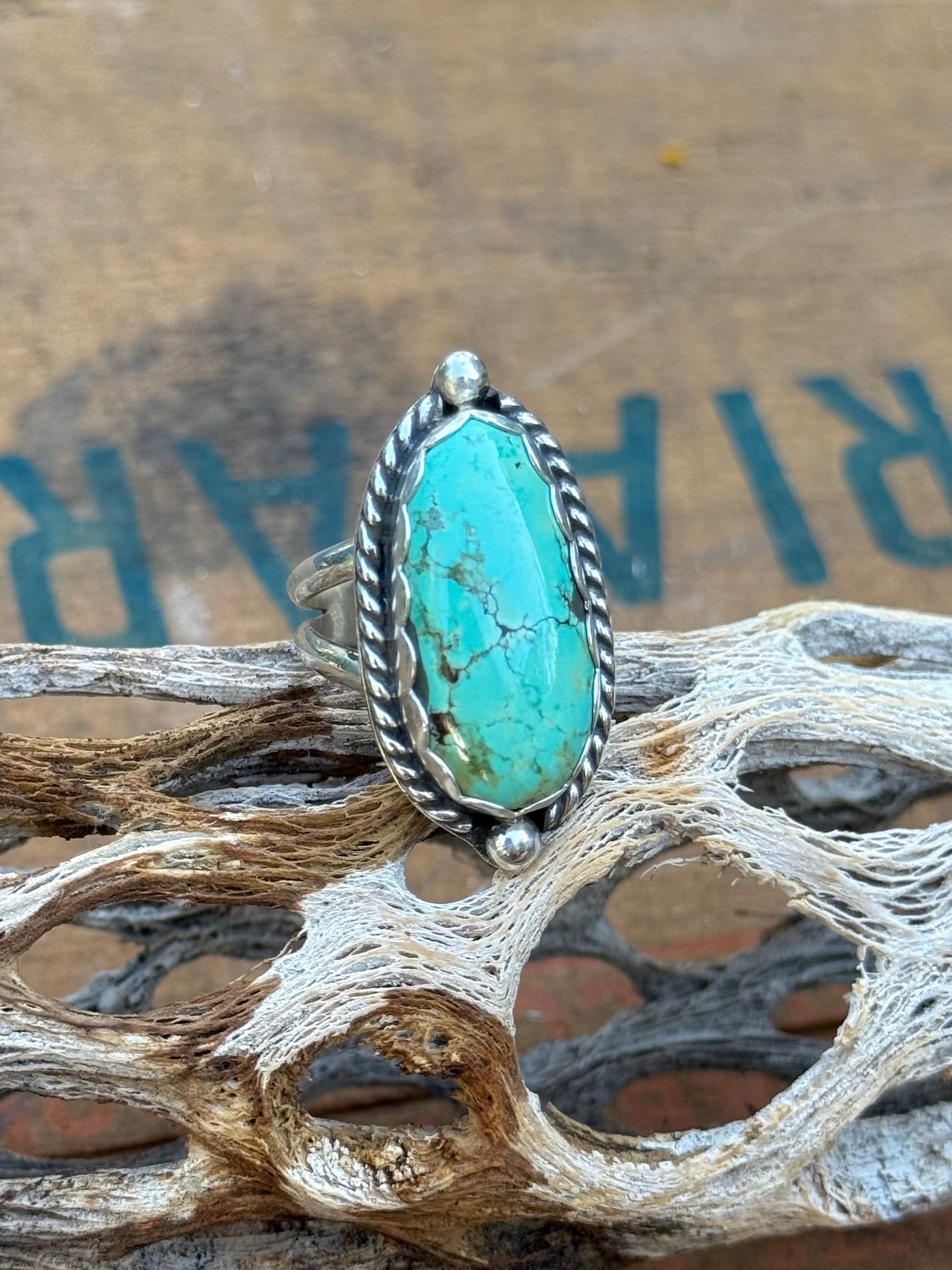 Nevada Turquoise Ring | Size 7.5