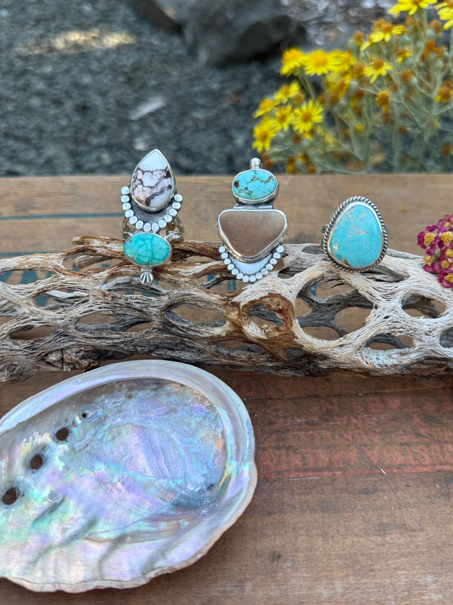 River rock Ring | Size 6.25