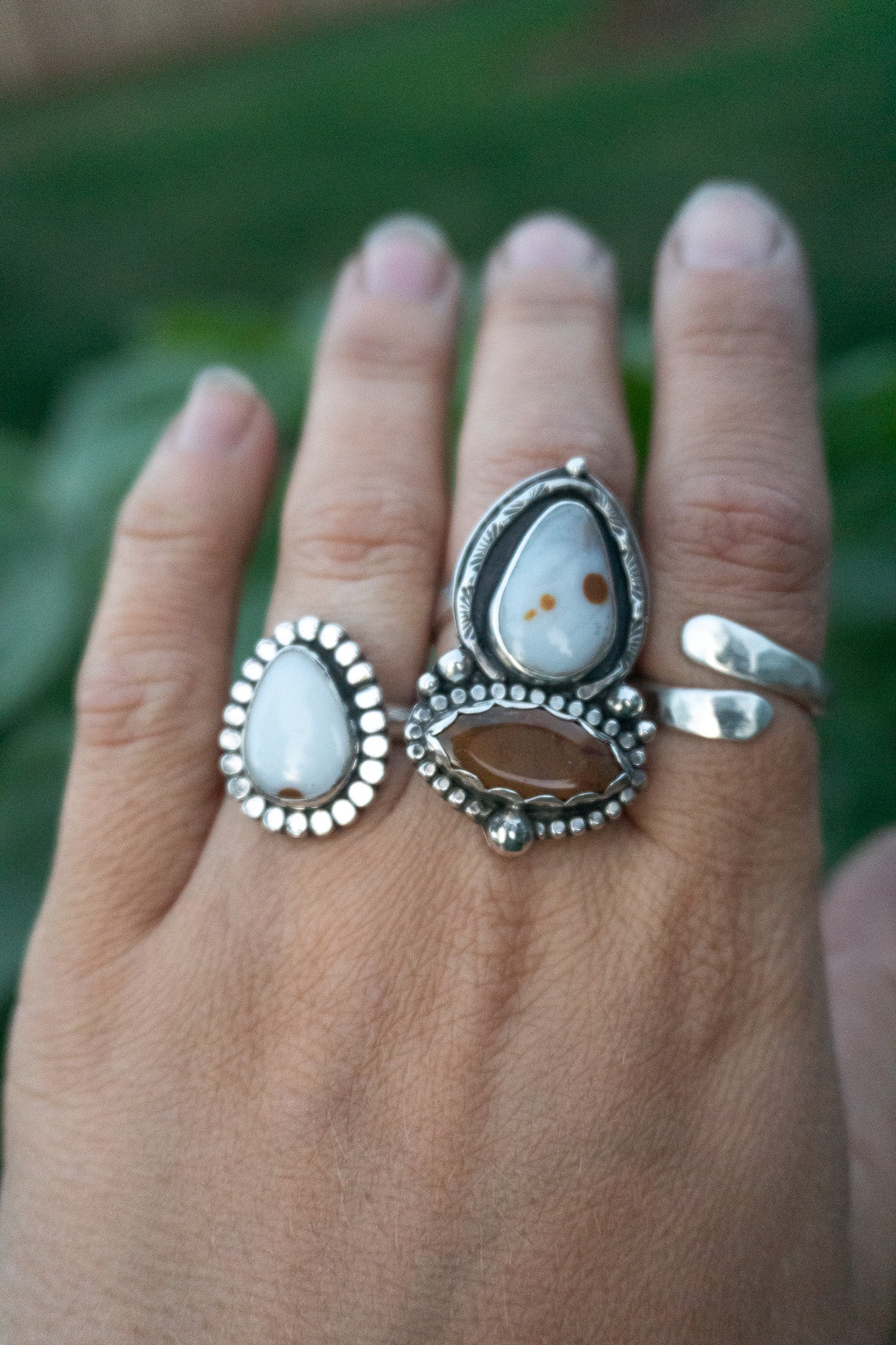 Oregon Polka Dot Agate Ring | Size 7.25