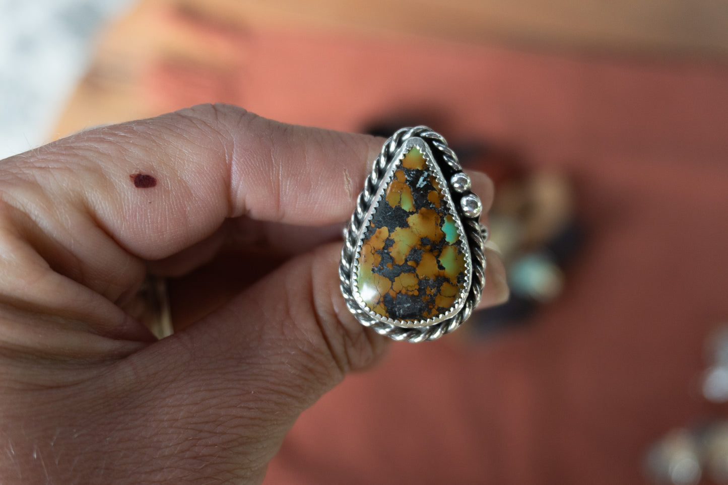 Hubei Turquoise Statement Ring | Size 10