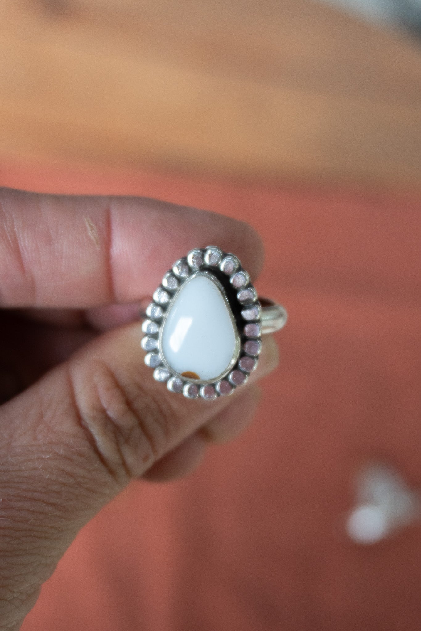 Oregon Polka Dot Agate Ring | Size 7.25