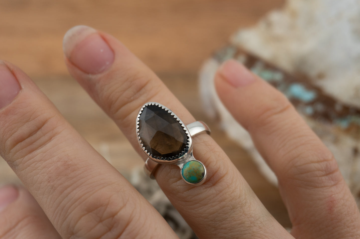 Smokey duo Ring | 6.5