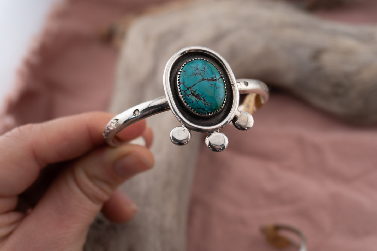 Turquoise Shadow Box Cuff | Size Med / Large