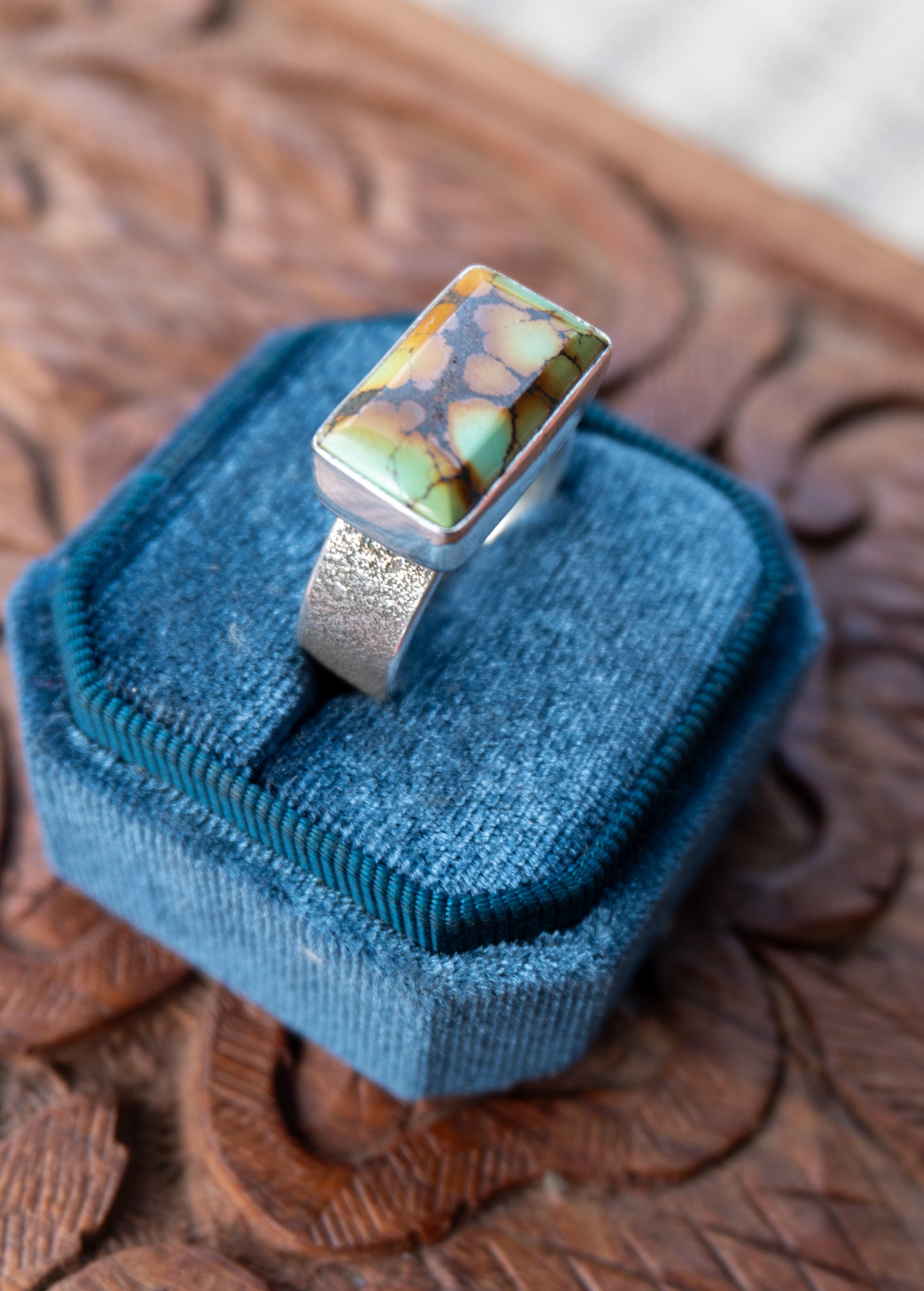 Chunky Turquoise Ring | Size 10