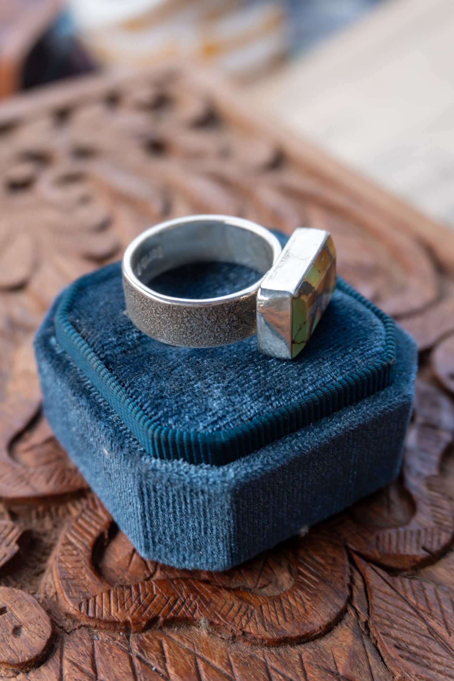 Chunky Turquoise Ring | Size 10