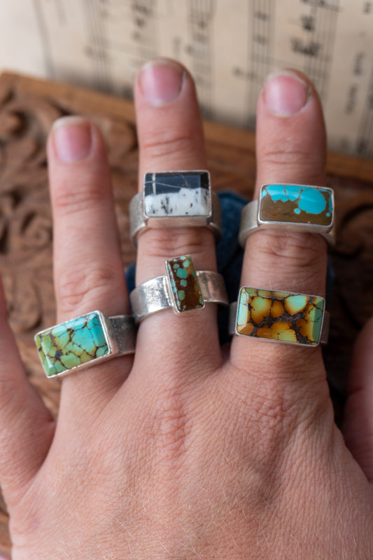 Chunky Turquoise Ring | Size 10