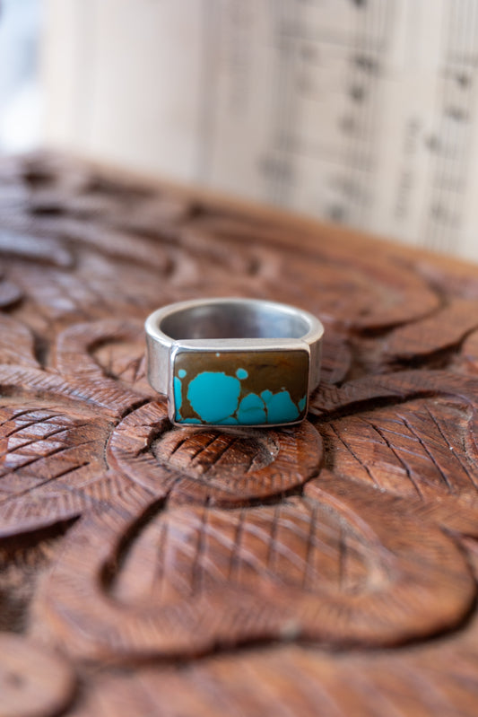 Chunky Turquoise Ring | Size 8.5